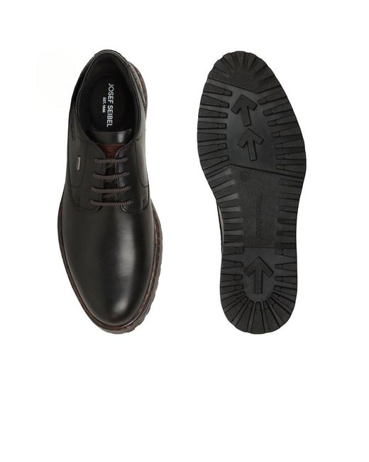 Josef Seibel Black Erroll 50 Waterproof Shoes for men