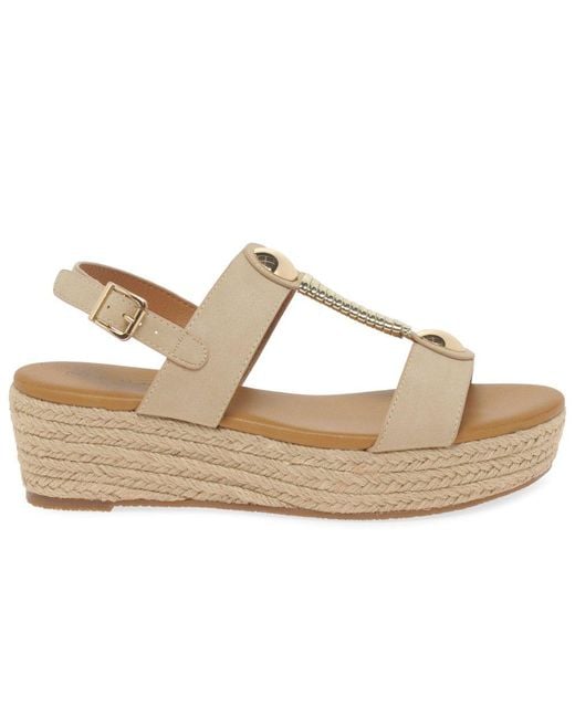 Lunar (GRS) Metallic Ravena Espadrille Sandals