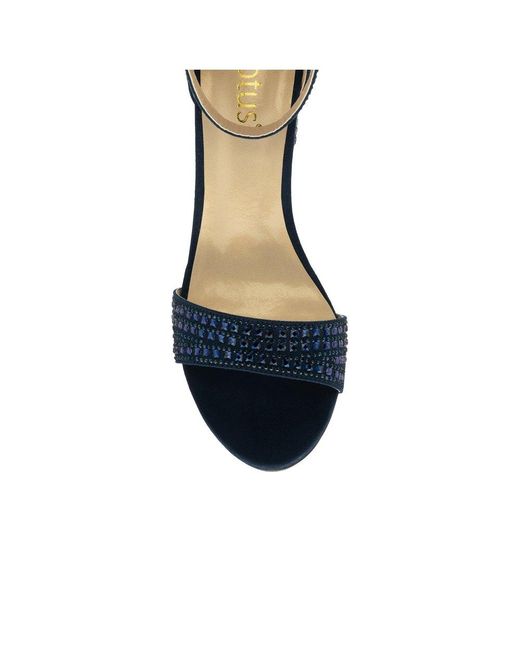 Lotus Blue Marquesa Heeled Sandals