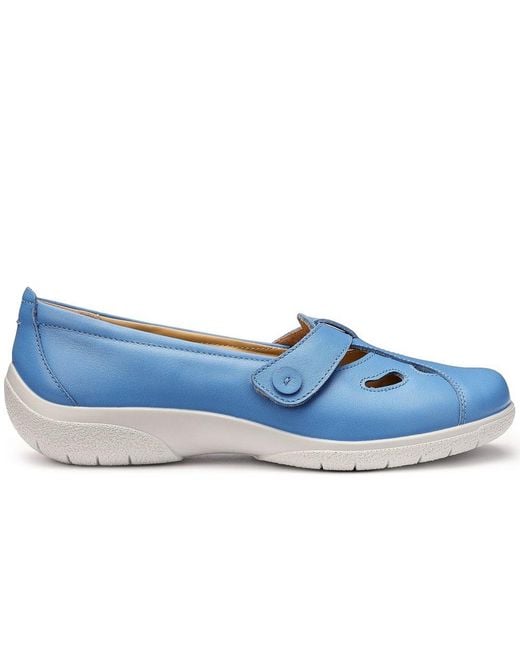 Hotter Blue Nirvana T-Bar Casual Shoes