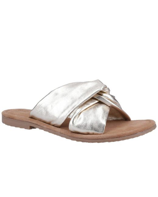 Hush Puppies Brown Amy Wide Fit Sandals