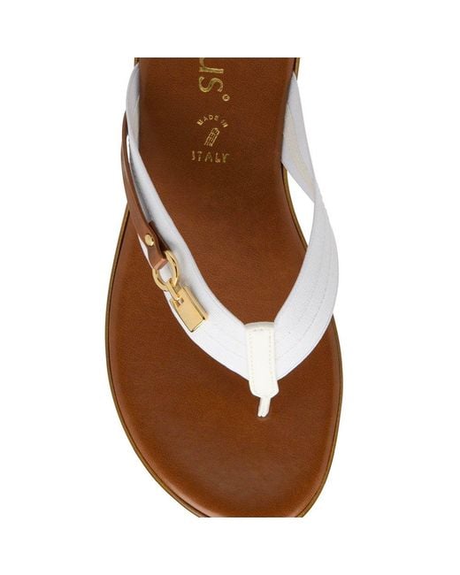 Lotus Brown Esino Toe Post Sandals
