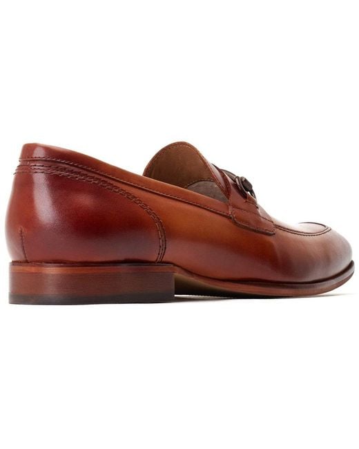 Base London Brown Russo Buckle Loafer for men