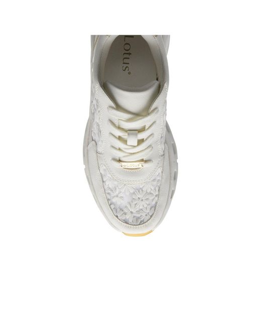 Lotus White Flossie Trainers