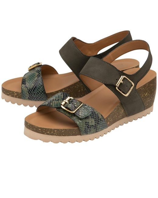 Lotus Metallic Brynlee Sandals