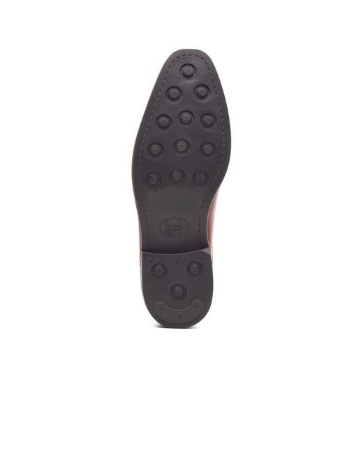 Base London Brown Ascot Toe Cap Oxford Shoes for men