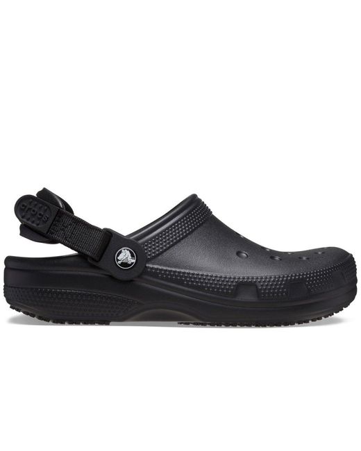 CROCSTM Black Classic Work Clogs for men