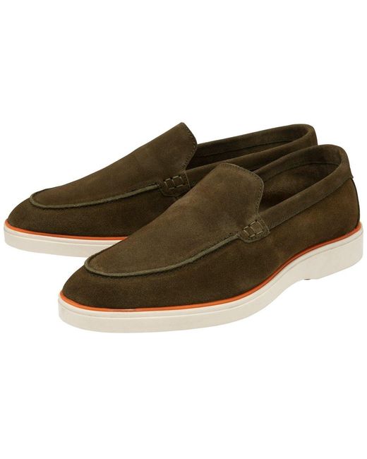 Frank Wright Green Simmons Loafers for men