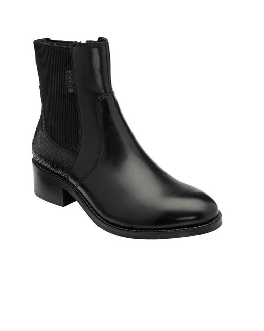 Lotus Black Lindley Ankle Boots