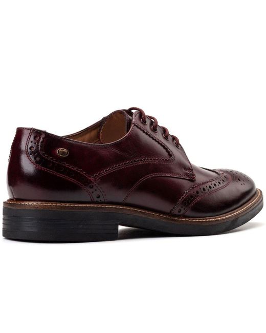 Base London Brown York Brogues for men