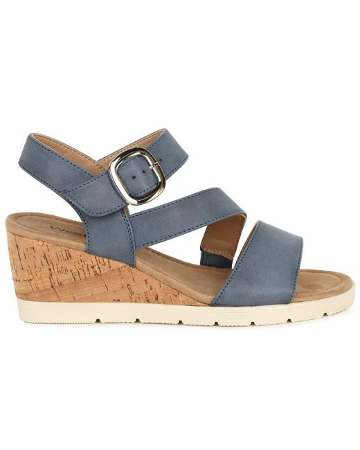 Westland Blue Eloise 01 Wedge Heel Sandals