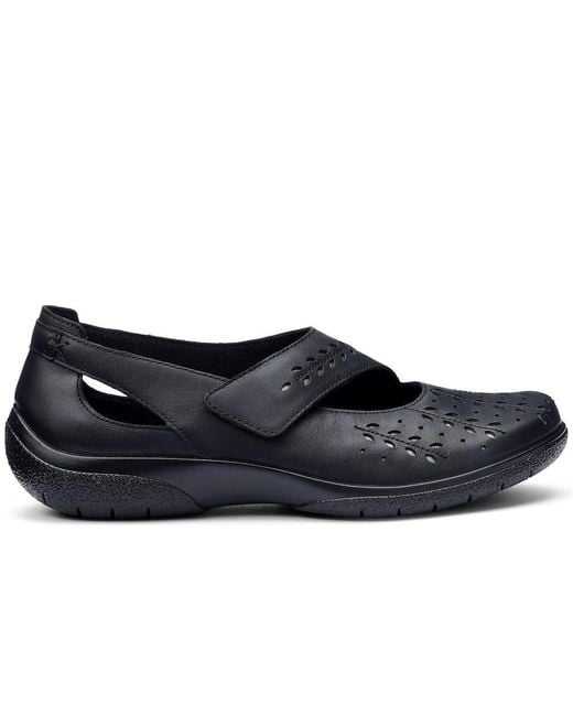 Hotter Blue Daphne Extra Wide Mary Jane Shoes