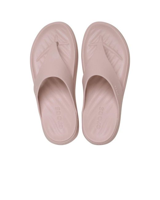 CROCSTM Pink Getaway Triangle Flip Sandals