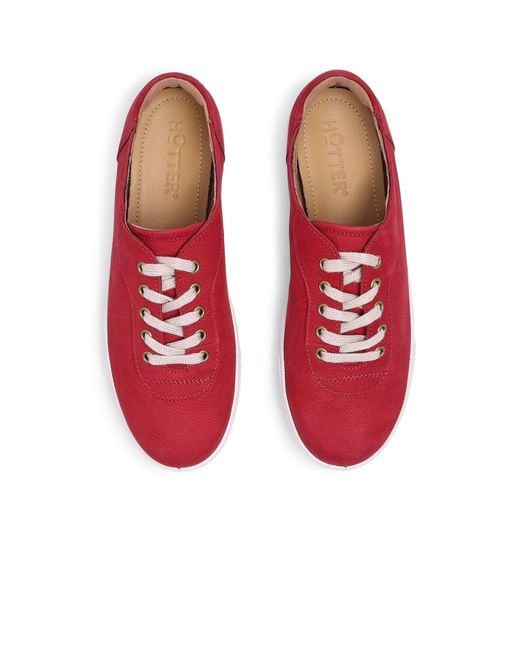 Hotter Red Rosie Trainers