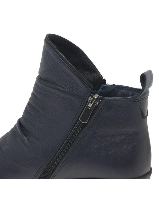 Lotus Black Cordelia Ankle Boots