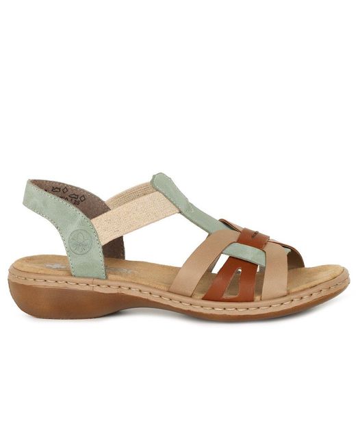 Rieker Metallic Globe Sandals