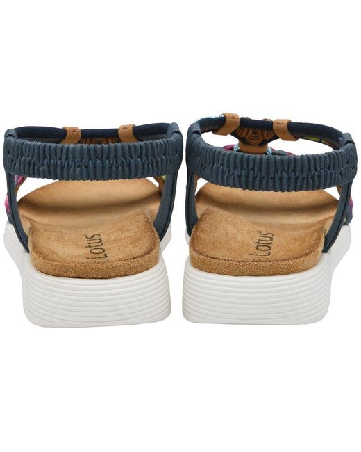 Lotus Blue Russo Sandals
