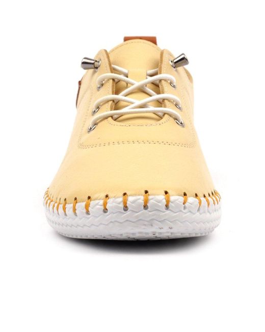 Lunar (GRS) Natural St Ives Lace Up Shoes