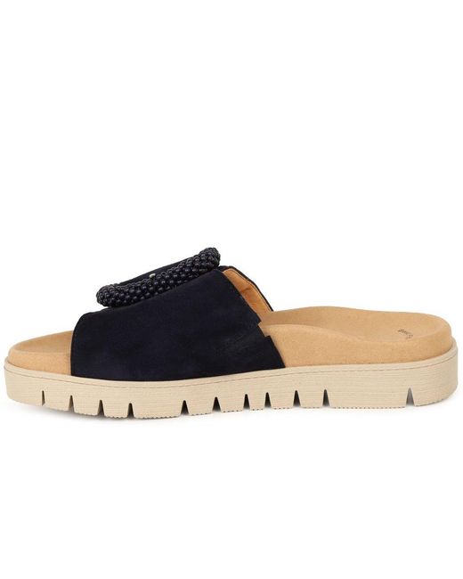 Gabor Blue Everly Mule Sandals