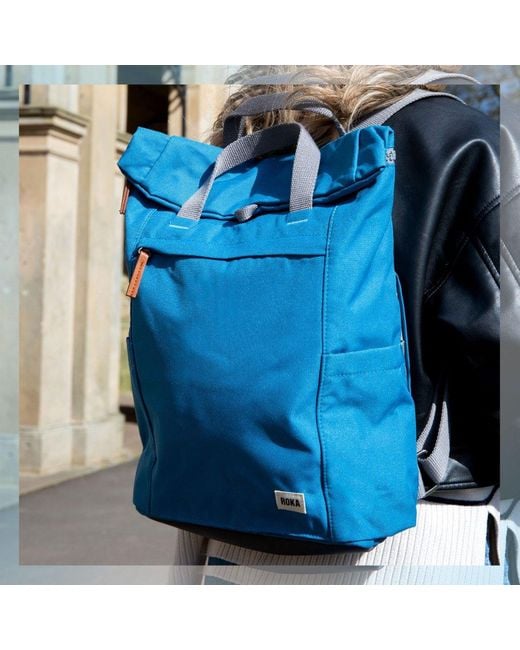 Roka Blue Finchley A Medium Backpack