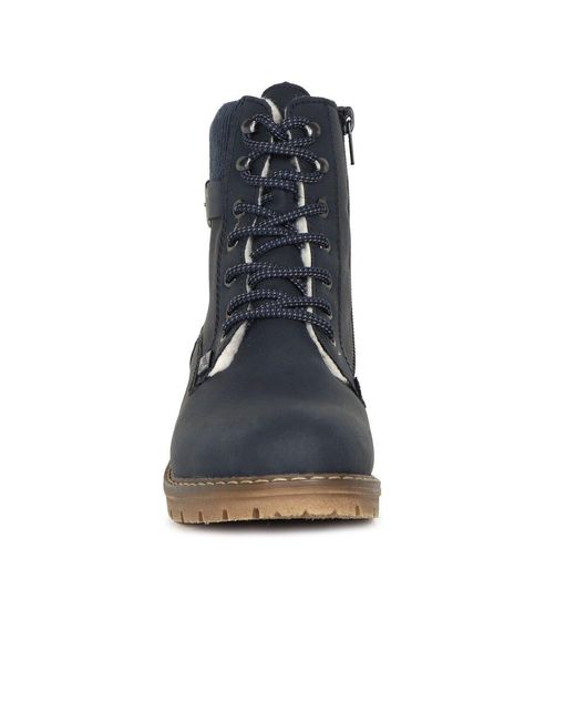 Rieker Blue Fairbanks Ankle Boots