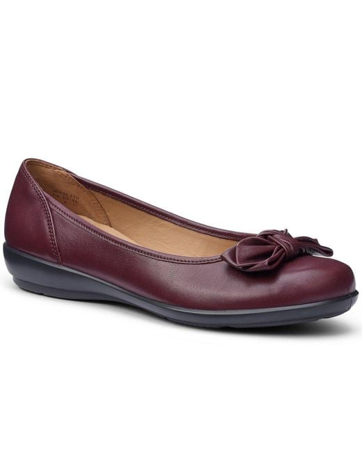 Hotter Purple Jewel Ballet Flats