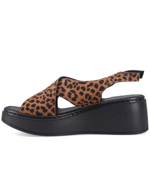 Hush Puppies Brown Bex Wedge Sandals