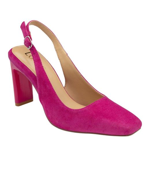 Lotus Pink Anita Slingback Court Shoes