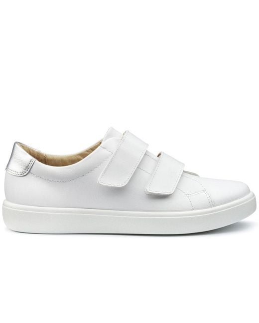 Hotter White Wave Extra Wide Trainers