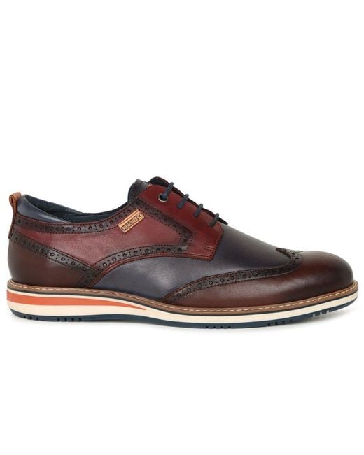 Pikolinos Brown Avila Wing Tip Brogues for men
