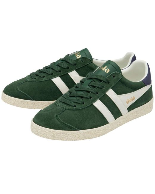 Gola Medallist Trainers Colour: Evergreen/Off Suede