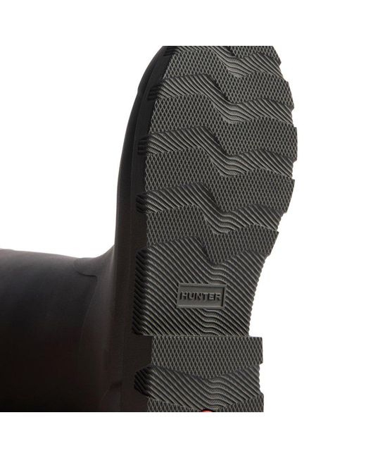 Hunter Black Field Downpour Adjustable Wellingtons for men