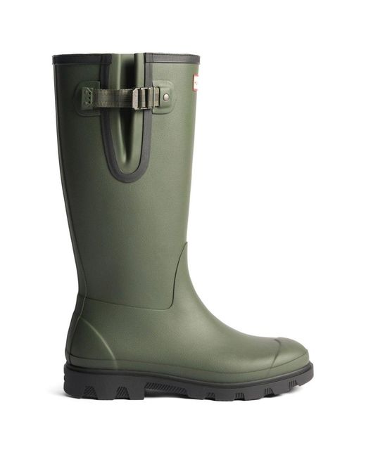 Hunter Green Field Downpour Wellingtons