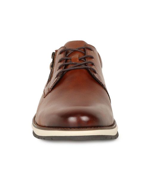Rieker Brown Bowler Shoes for men