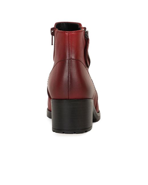 Gabor Red Jenna Ankle Boots