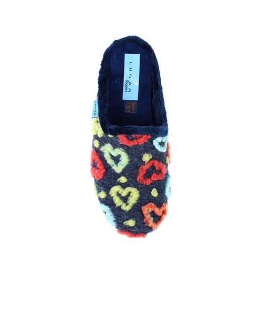 Lunar (GRS) Blue Valentine Mule Slippers