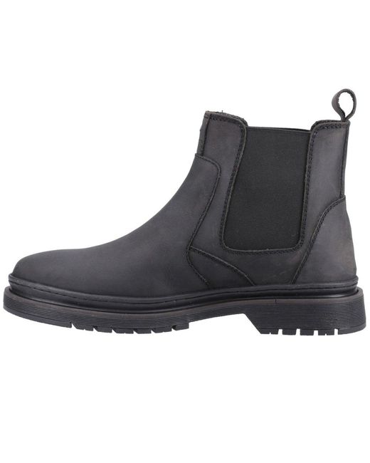 Hush Puppies Black Jamie Chelsea Boots for men