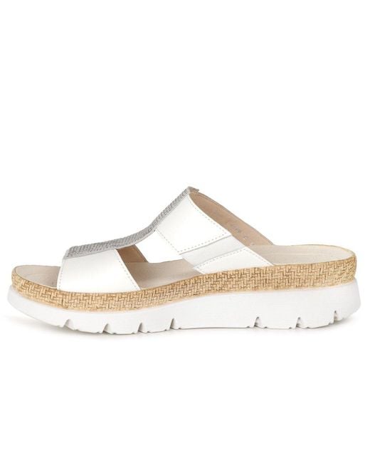 Gabor White Charlie Sandals
