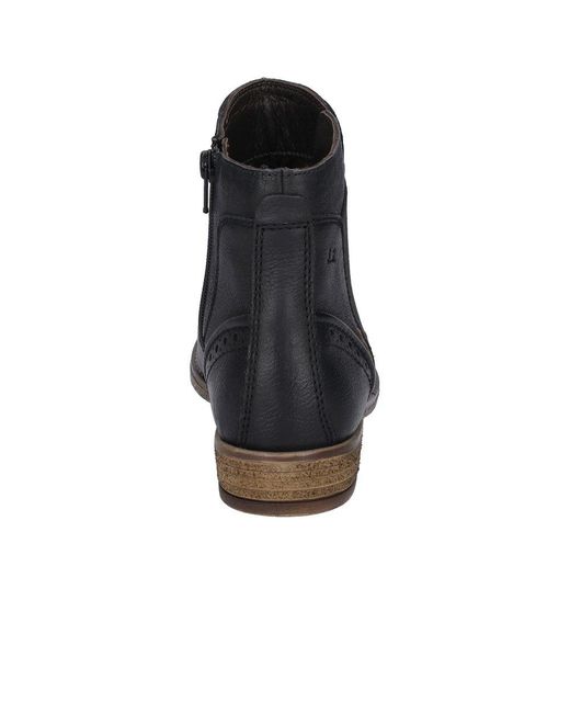 Josef Seibel Black Sienna 35 Ankle Boots (Schwarz)