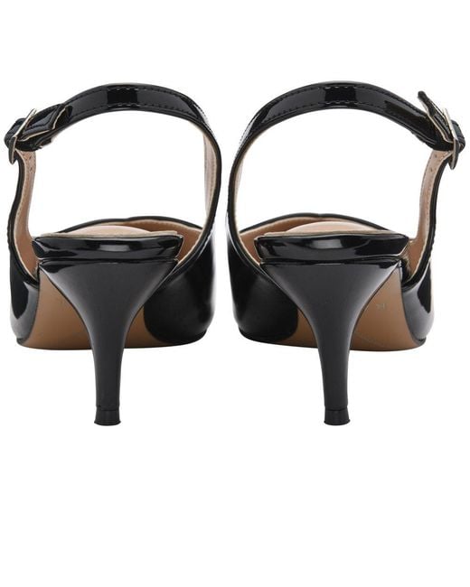 Ravel Black Foston Slingback Court Shoes