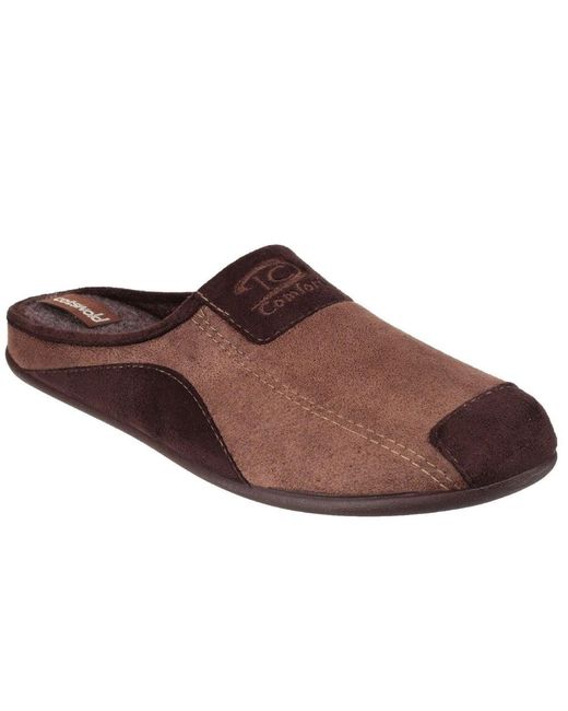 Cotswold Brown Westwell Slippers for men