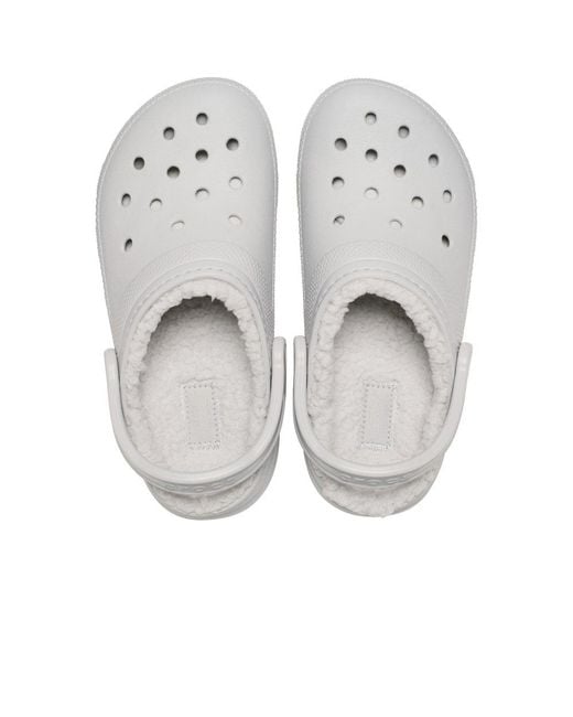 CROCSTM White Classic Lined Clogs for men