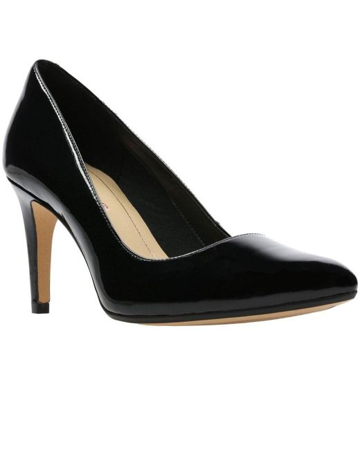 Clarks S Black Patent Leather 'laina Rae' High Stiletto Heel Court Shoes |  Lyst Canada
