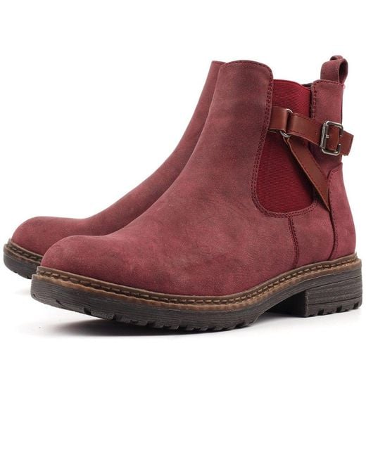 Lunar Purple Morris Ankle Boots