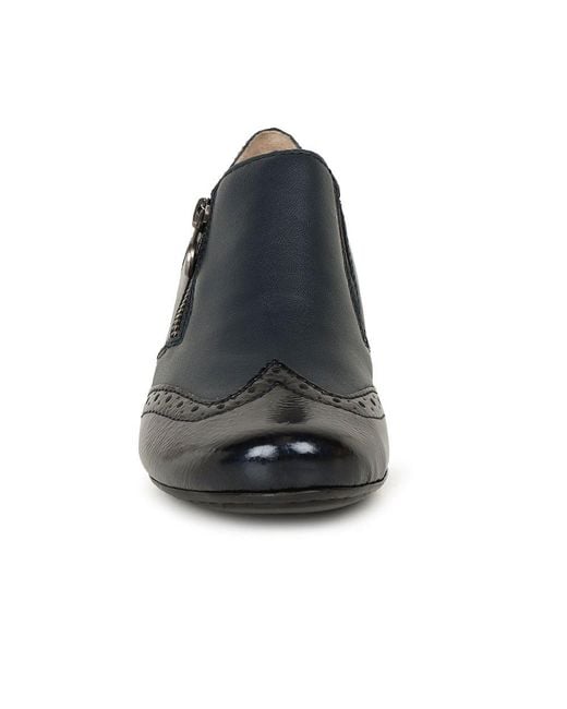 Rieker Blue Treat High Cut Court Shoes