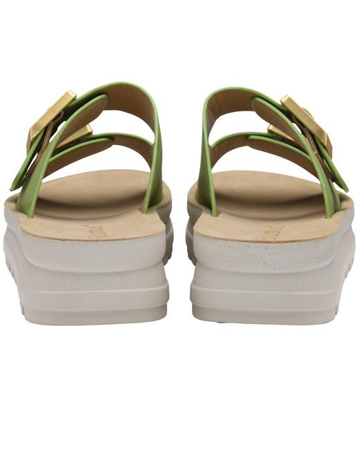 Lotus Green Volos Flatform Sandals