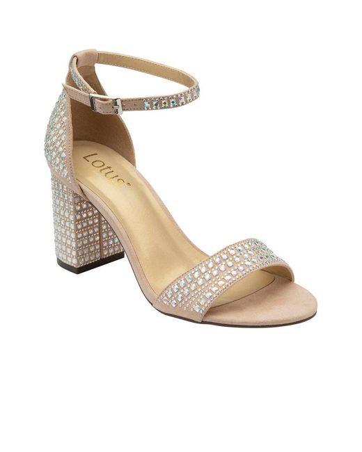 Lotus Metallic Marquesa Heeled Sandals