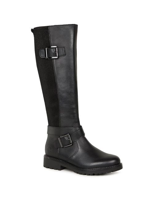 Remonte Black Brave Knee High Boots