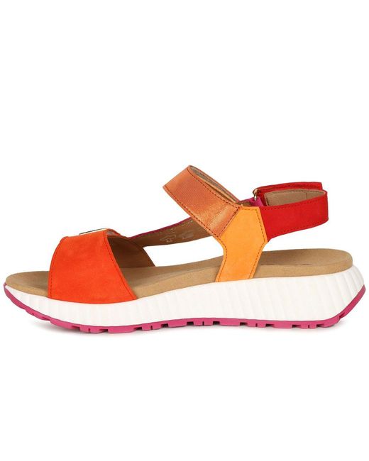 Gabor Pink Gifted Wedge Heel Sandals
