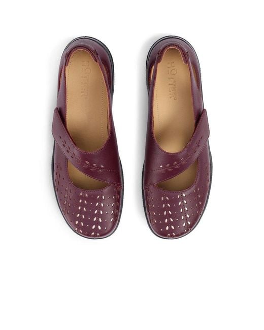 Hotter Purple Daphne Mary Jane Shoes